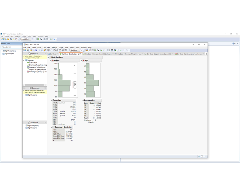 JMP Pro Statistics (Service Center, Manufacturing, Warehouse...)