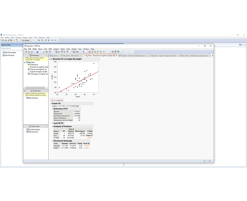 JMP Pro Statistics (Service Center, Manufacturing, Warehouse...)