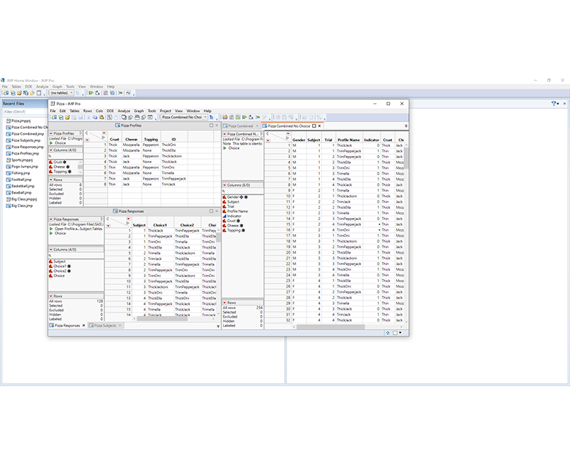 JMP Pro Statistics (Service Center, Manufacturing, Warehouse...)